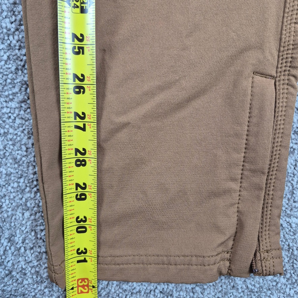 Prana Stretch Zion Pants Mens 33x32 Brown Standard Fit Cargo Belted Hiking - Picture 5 of 10